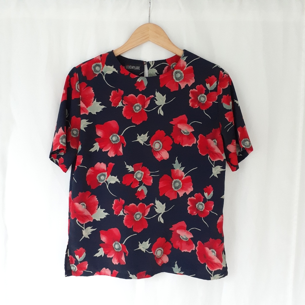 Vintage floral blouse - Picture 4 of 7